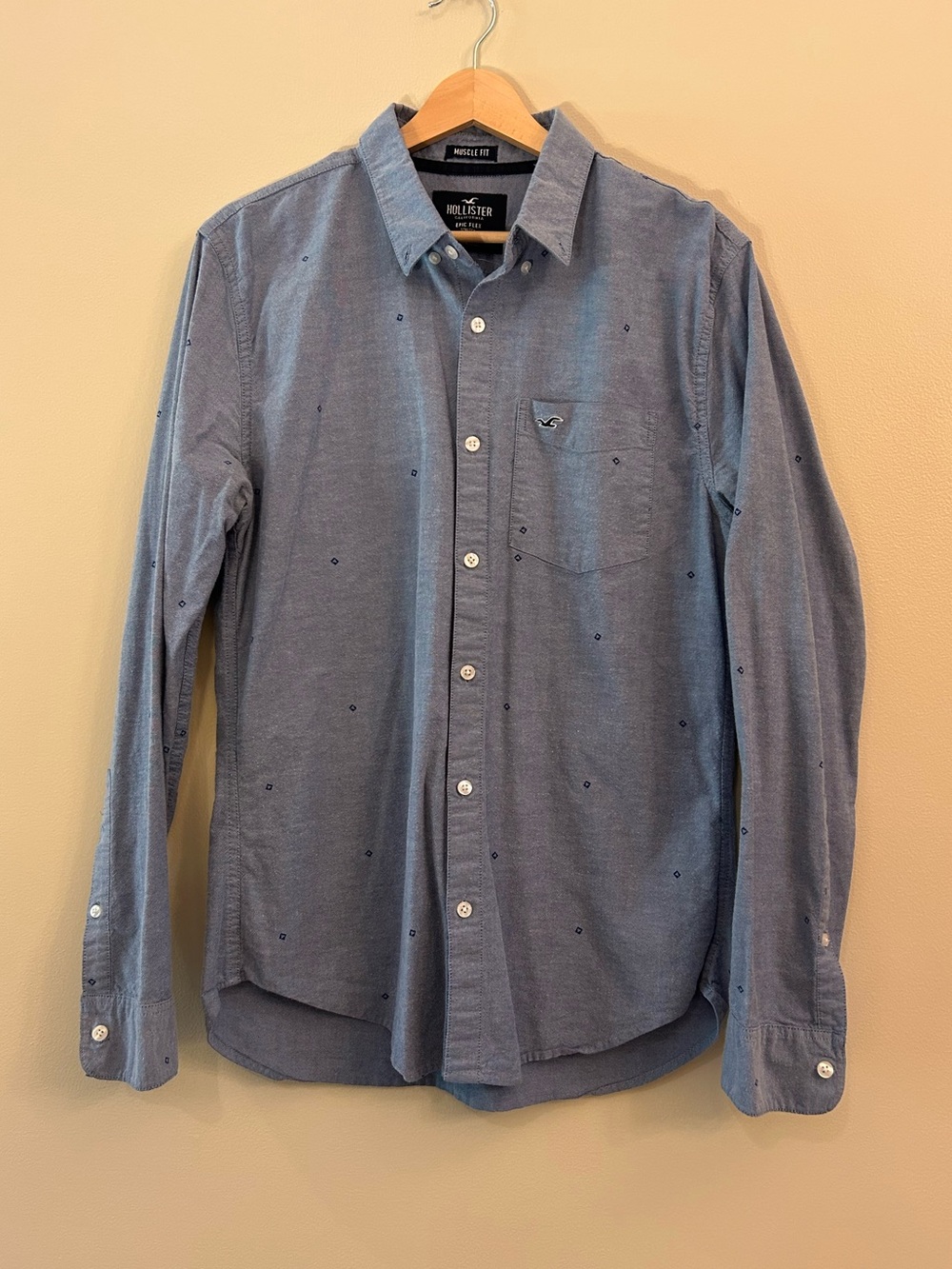 Hollister Blue Button Down Shirt